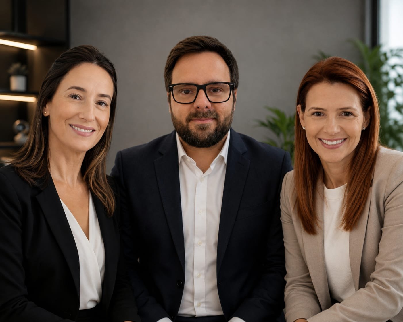 Os sócios da Saneplan: Adriana Sales, Victor Carvalho e Tayná Conde